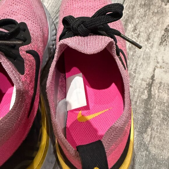Nike Women's Epic React Flyknit Plum/Pink Running Shoes AQ0070-500 US Size 8 - Picture 7 of 9